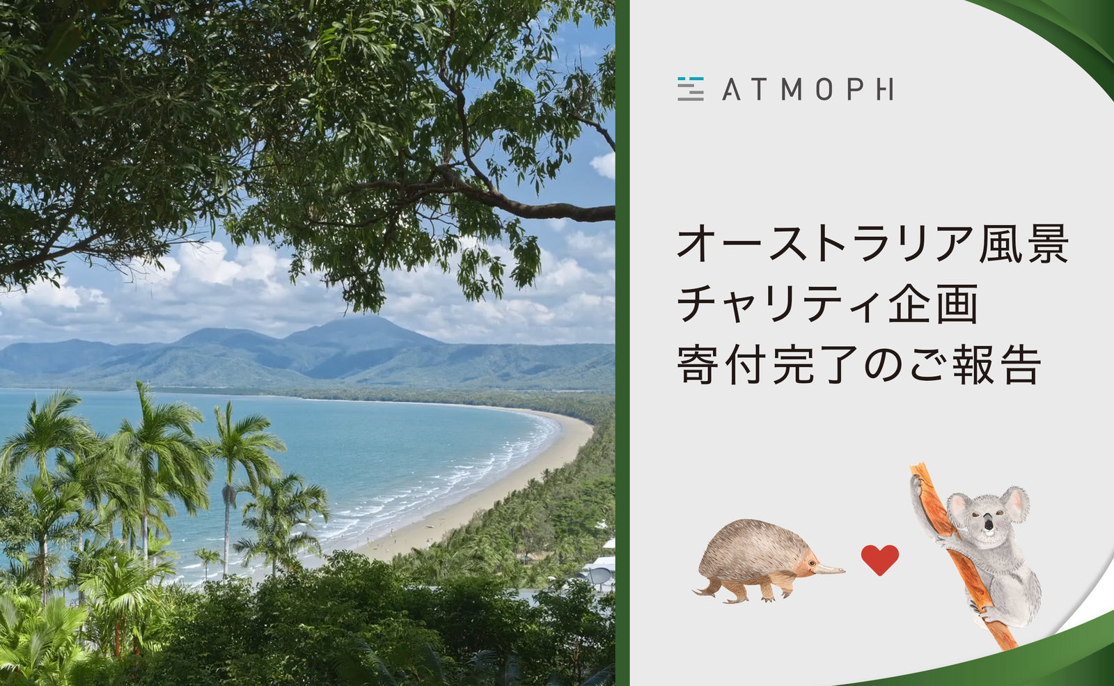 ユーザー参加型チャリティ企画が終了。56,922円を環境保全団体に寄付